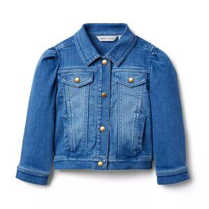 Janie and Jack Denim Puff Sleeve Jacket 12-18M